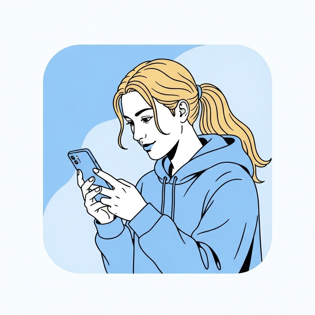 Person using mobile phone